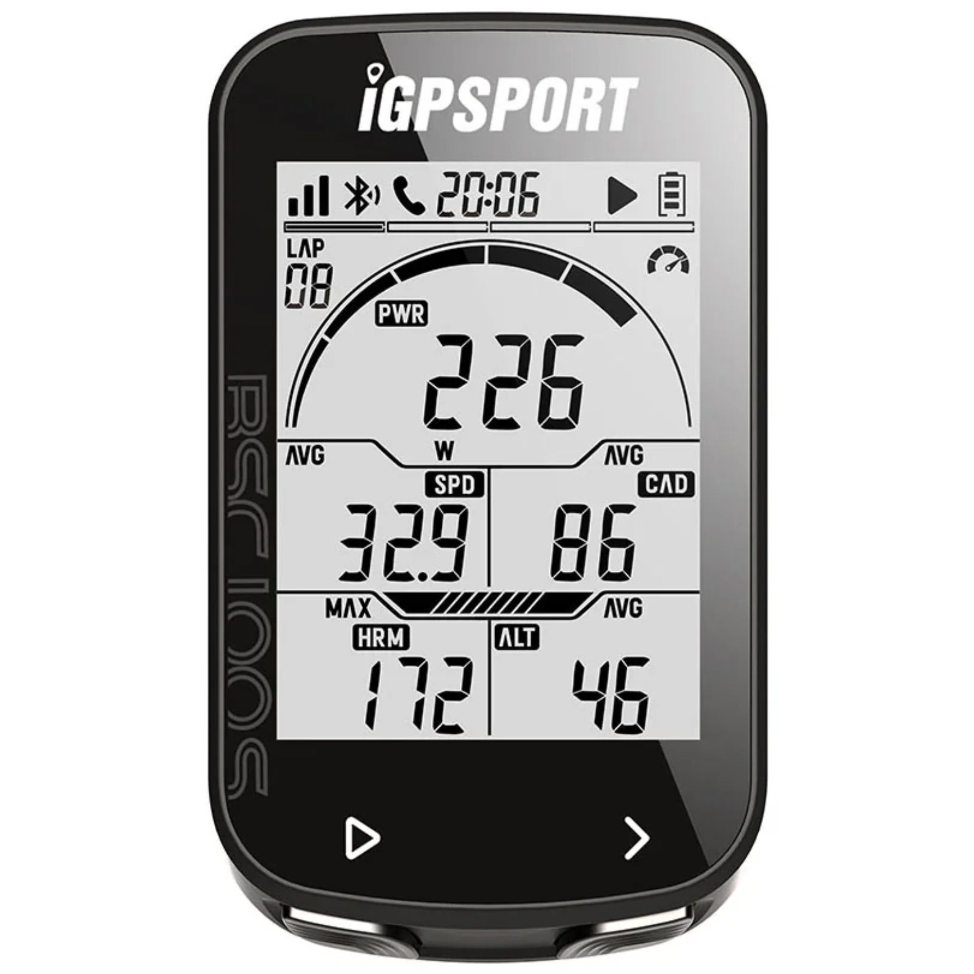 IGPSPORT BSC100S cycling GPS computer with 2.6-inch display and speed, cadence, heart rate data tracking