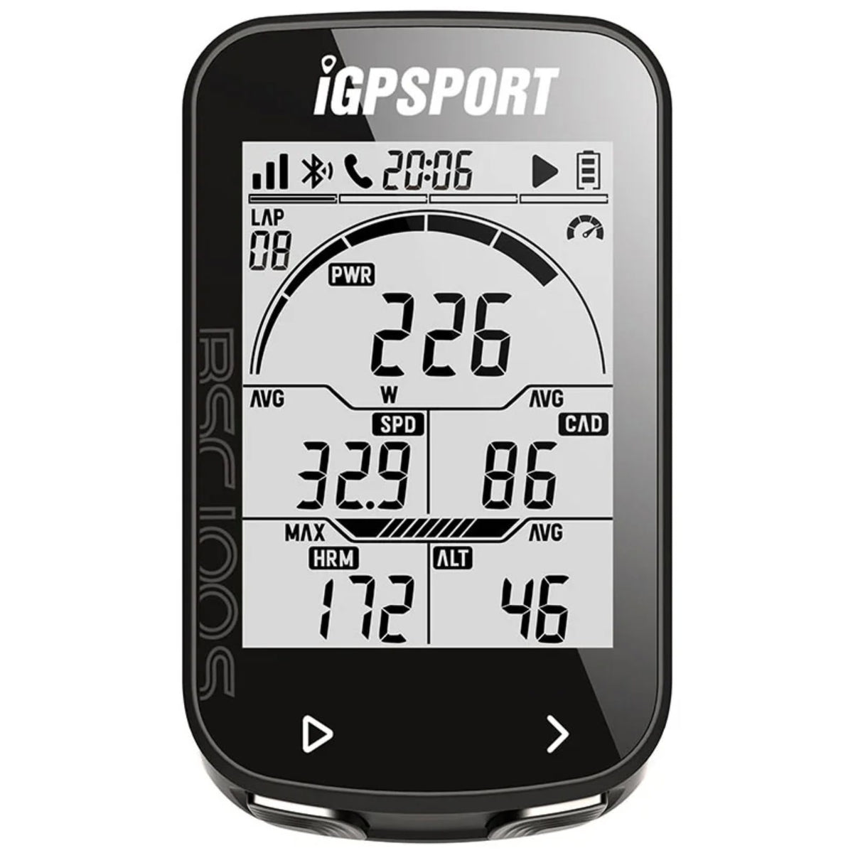 IGPSPORT BSC100S cycling GPS computer with 2.6-inch display and speed, cadence, heart rate data tracking