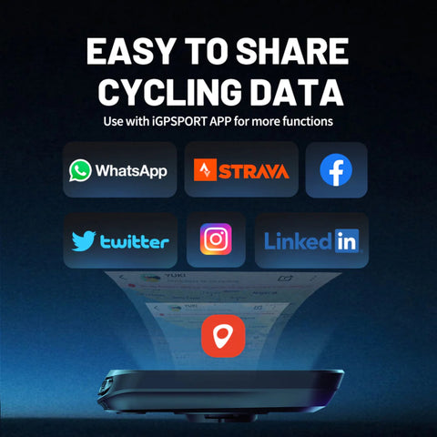 Easily share cycling data from IGPSPORT BSC100S to Strava, TrainingPeaks, and other apps