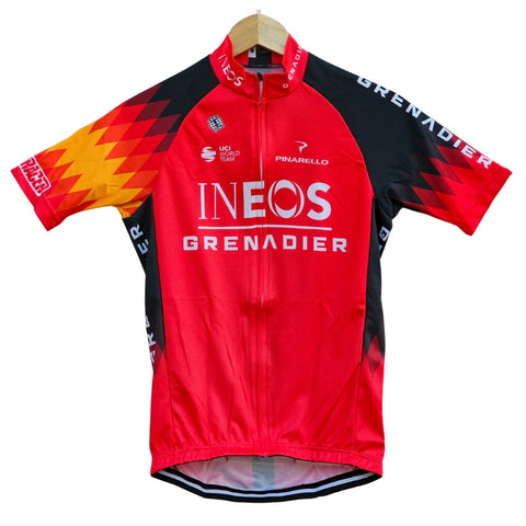 Ineos Red Grenadiers High Quality Cycling Jersey Pro Bicycle Team Cycling Bib Shorts and Full/Half Sleeve GelPad