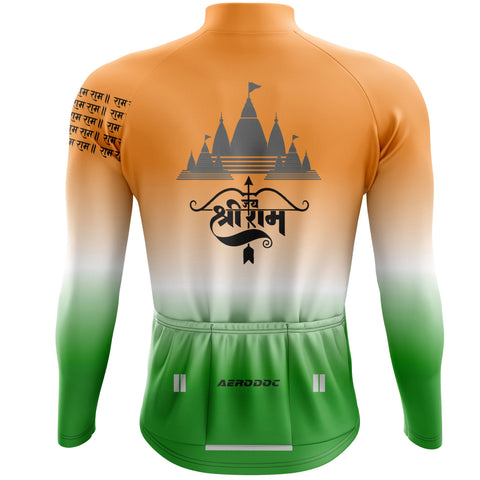Lord Ram Inspired Cycling Kit – Tricolor Jersey & Gel Padded Bib Shorts