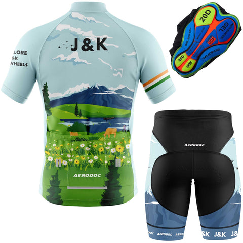 Jammu & Kashmir Edition – Pro-fit cycling apparel with a breathable mesh side panel, inspired by the natural beauty of J&K.