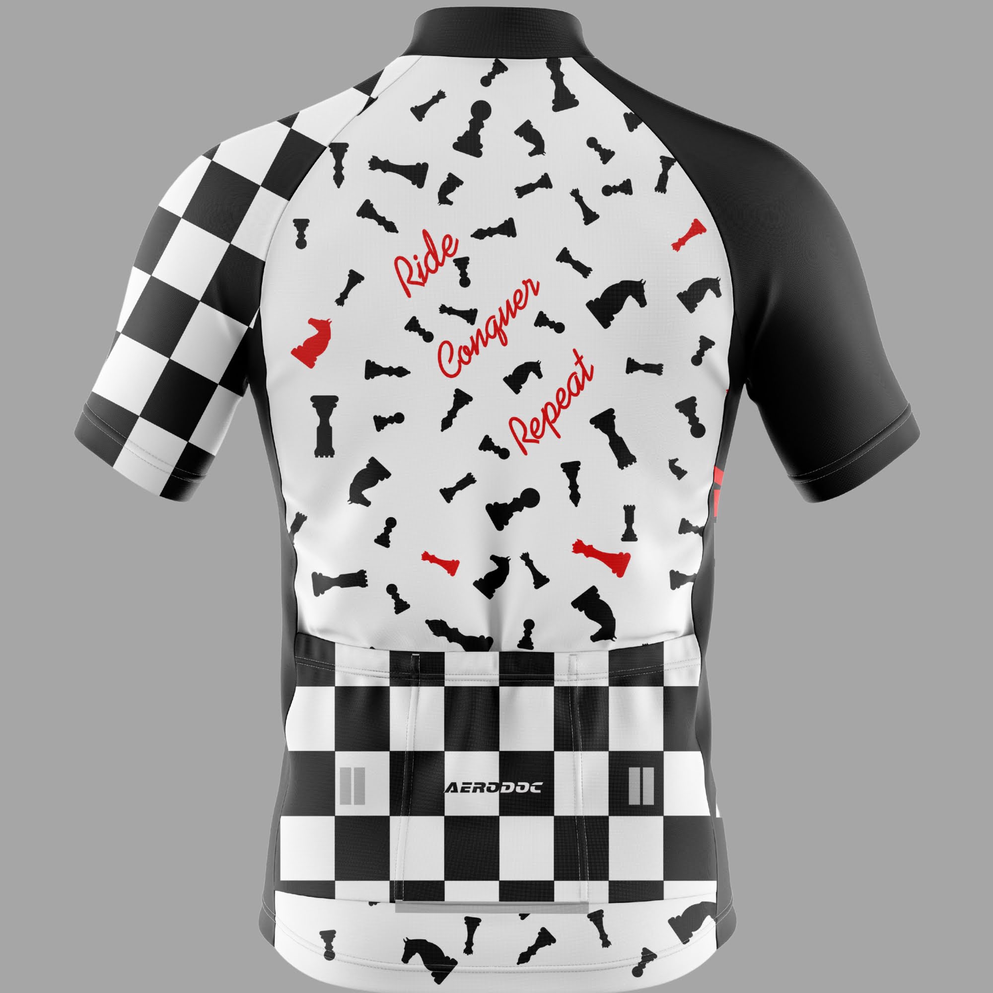 Checkmate Cycling Jersey & Bib Shorts Set – Ride Like a Chess Grandmaster!