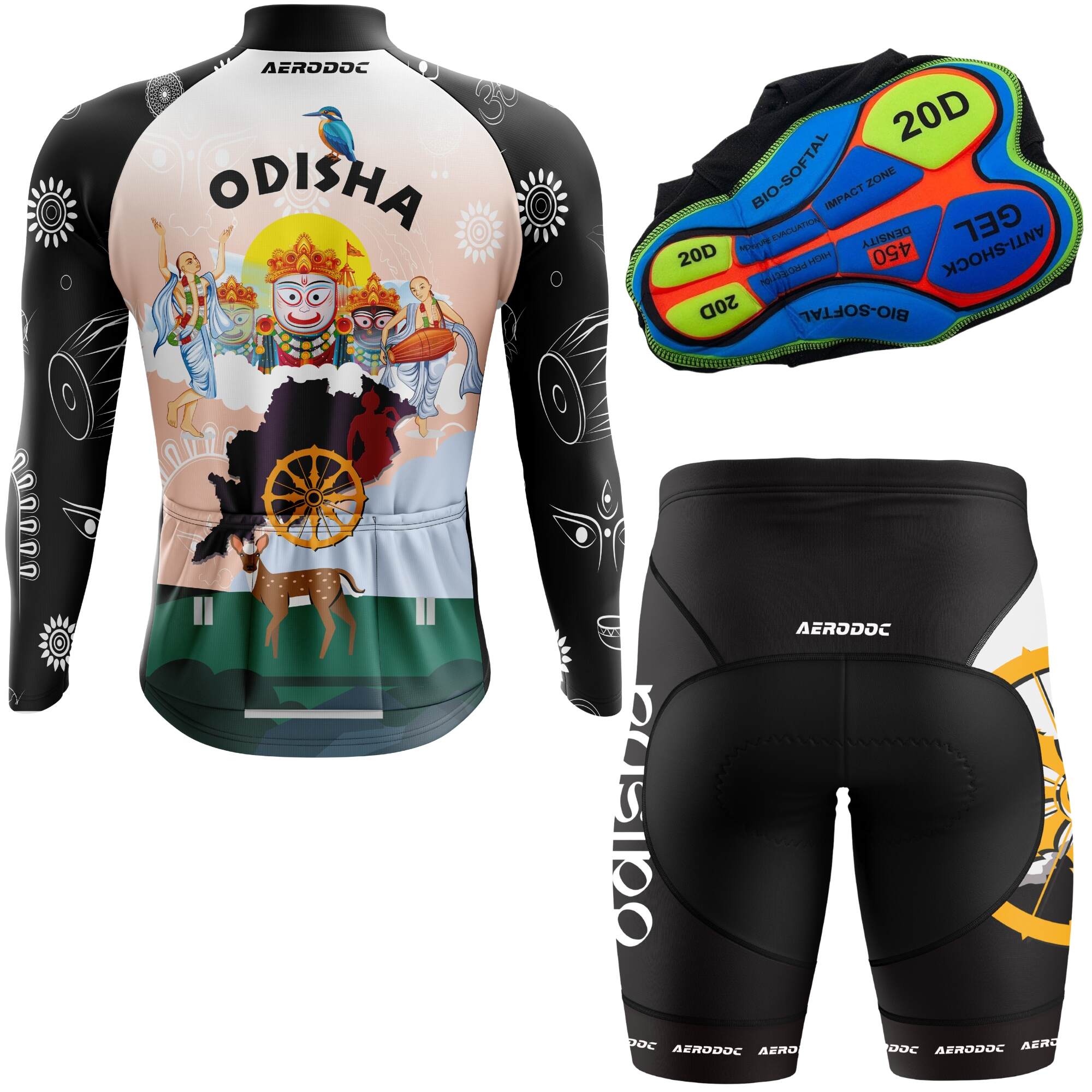 Odisha Cycling Kit - Rear Design