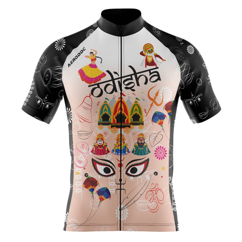 Odisha Half Sleeves Cycling Jersey - Front View