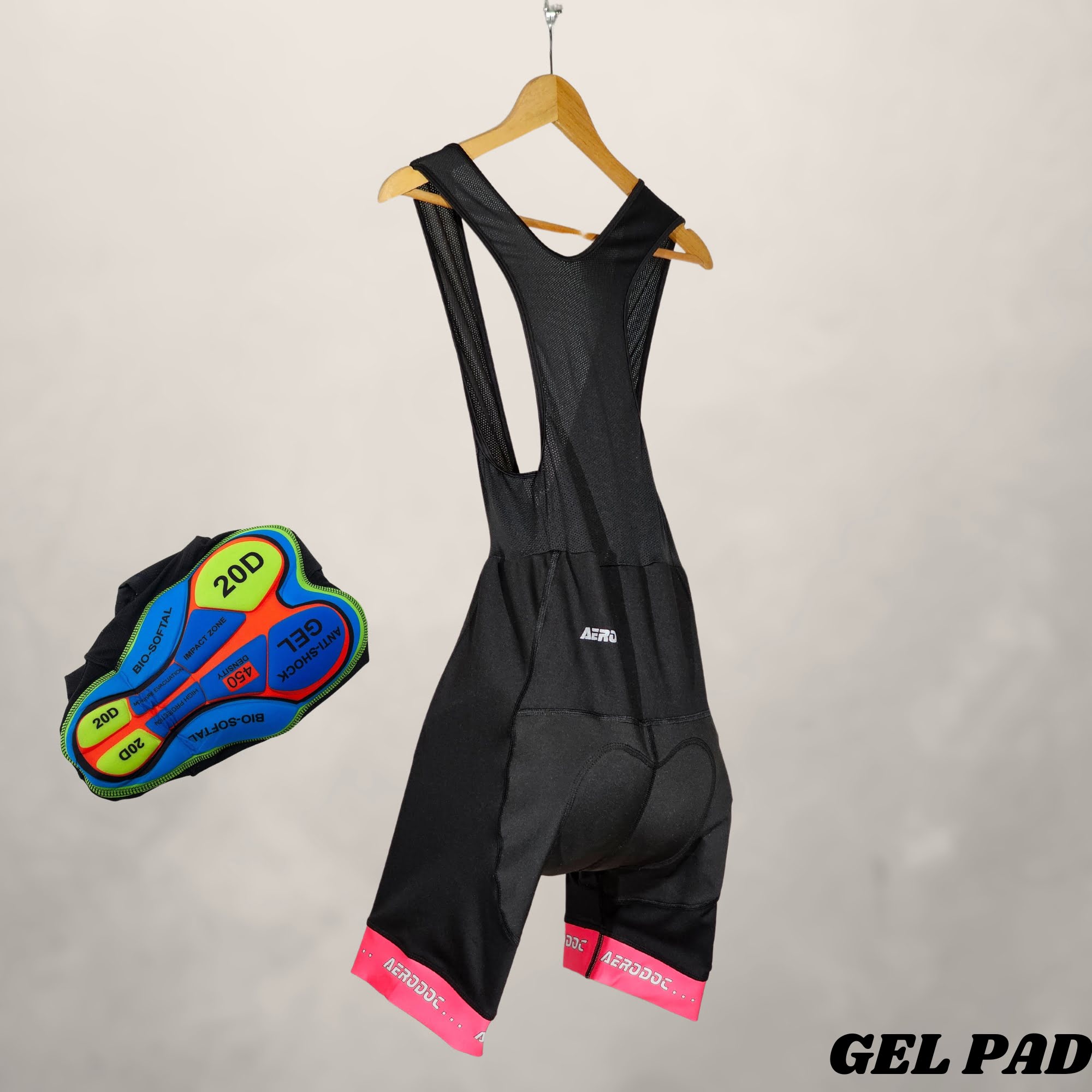 EconoRide Cycling Gel Padded Bib Shorts