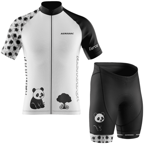 Fierce Zen Panda Cycling Kit – Racefit Jersey & Bib Shorts Set