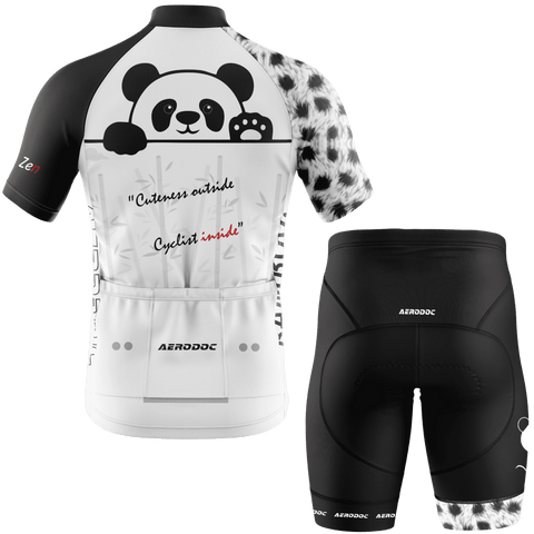 Fierce Zen Panda Cycling Kit – Racefit Jersey & Bib Shorts Set