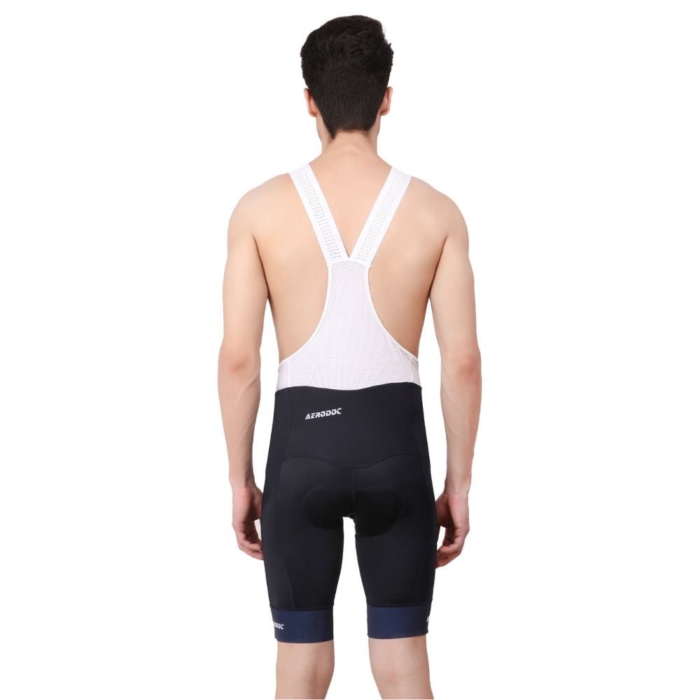 Aerodoc Performance Blue Black cycling gelpad Bib Shorts Men’s