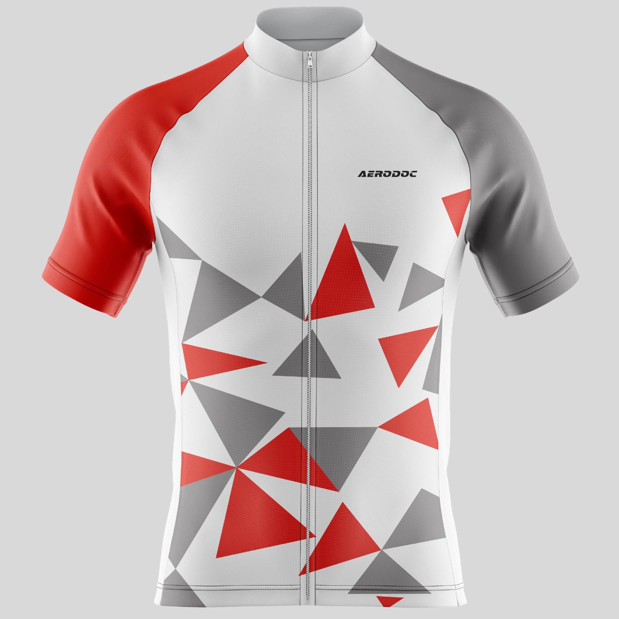 Front view of Half Sleeve Cycling Jersey from Triangular Vibe Set