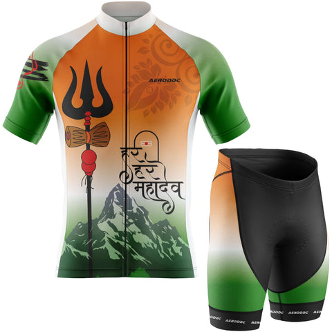 Tricolor Mahadev Cycling Full Kit – Front View
