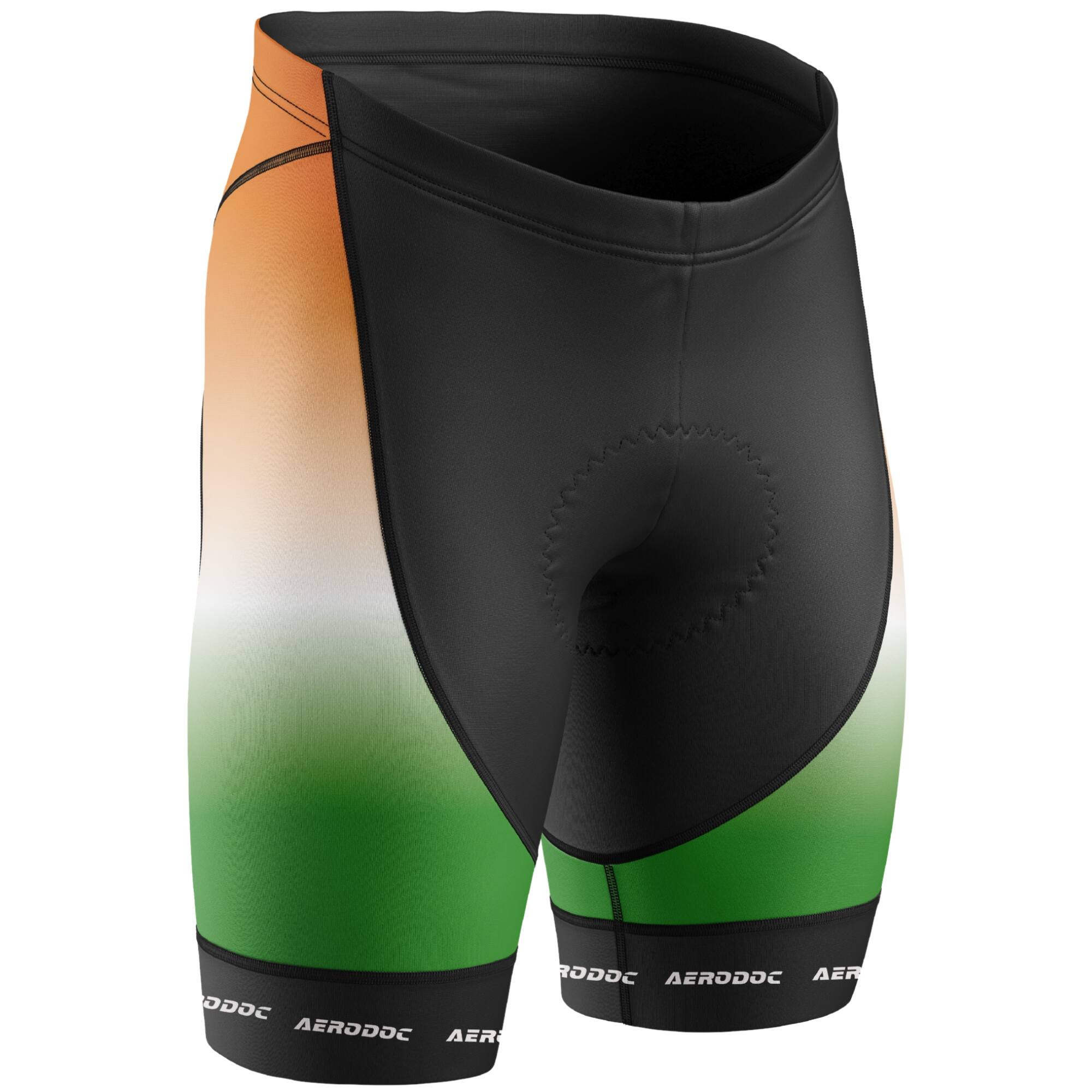 Tricolor Mahadev Cycling Shorts – Front View
